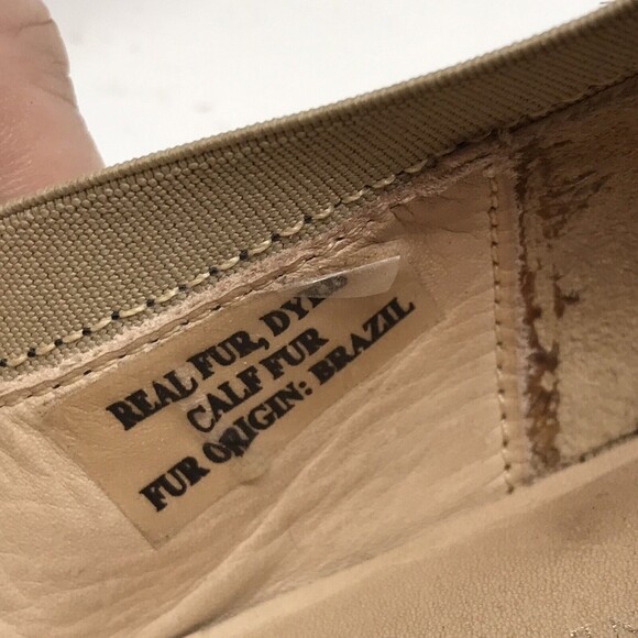 Kate Spade New York Gold Trim Calf Hair Flats Animal Print Skip on Shoes Sz 7.5 - Picture 9 of 10